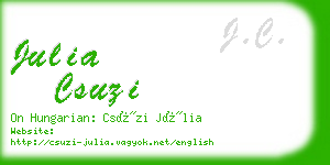 julia csuzi business card